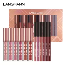 Langmanni Matte Lipstick & Langmanni Lip Liner 12Pcs Sets