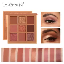 Langmanni Eyeshadow Palette 9 Color Eye Shadow Beauty