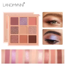 Langmanni Eyeshadow Palette 9 Color Eye Shadow Beauty