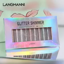 Langmanni Liquid Eyeshadow Set - 10 Colors