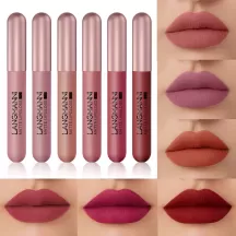 New Langmanni Matte Lipstick Gloss 6 Color